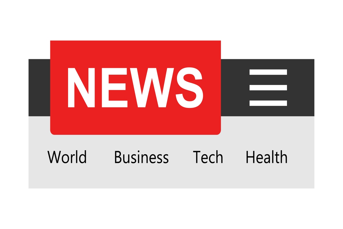 News template sign icon in flat style. Website newsletter vector illustration on white isolated background. Smartphone banner business concept.