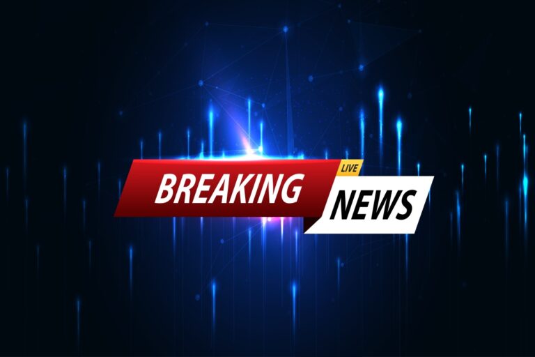 Breaking news background business or technology template. breaki