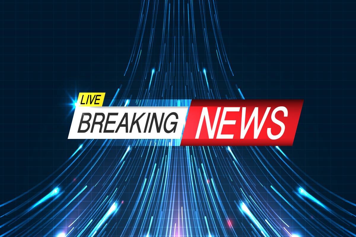 Breaking news background business or technology template. breaki