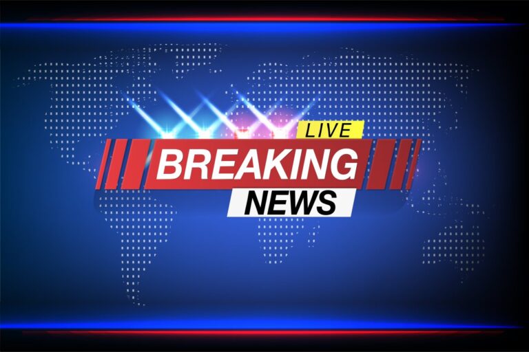 Background screen saver on breaking news. Breaking News Live on World Map Background. Vector Illustration.